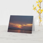 Sunset Grußkarte Karte (Gelbe Blume)