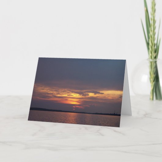 Sunset Grußkarte Karte (Vorderseite)