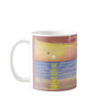 "SUNSET GULL NAPLES FLORIDA" KAFFEE TASSE