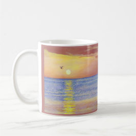 "SUNSET GULL NAPLES FLORIDA" KAFFEE TASSE