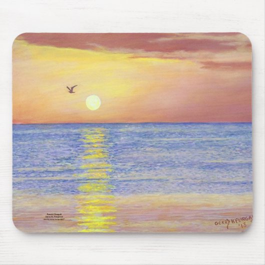 SUNSET GULL NAPLES FLORIDA MOUSEPAD (Vorne)