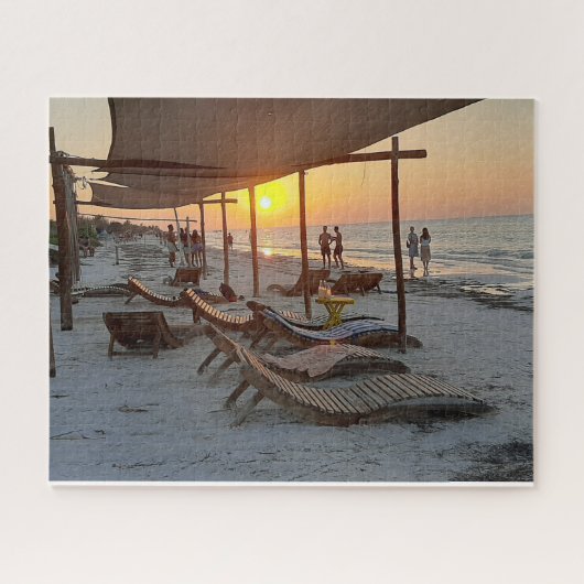 Sunset Hammocks by the Sea Puzzle (Horizontal)