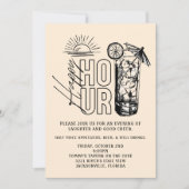 Sunset Happy Hour Invitation Einladung (Vorderseite)