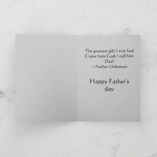 Sunset Happy Vatertag Card Karte (Innenseite)