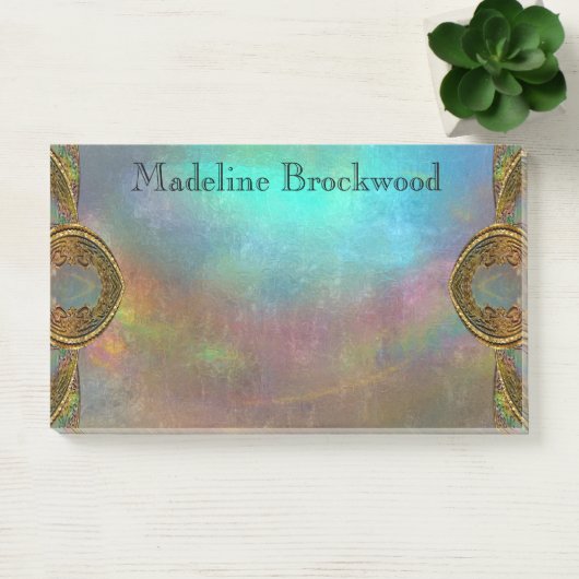 Sunset Haze Beautiful Monogram Post-it Klebezettel (Büro)