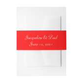Sunset Hearts Red Mit Monogramm Wedding Bly Band (Vorderseite Beispiel)