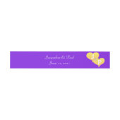 Sunset Hearts Violet Wedding Bly Band (Flach)