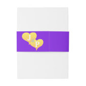 Sunset Hearts Violet Wedding Bly Band (Rückseitenbeispiel)