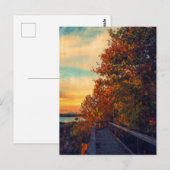Sunset Herbst Postkarte (Vorne/Hinten)