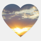 SunSet Herz-Aufkleber (Vorderseite)
