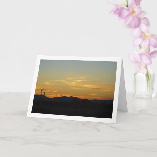 Sunset Highway Landschaft Karte (Orchidee)