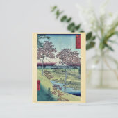 Sunset Hill by Ando, Hiroshige Postkarte (Stehend Vorderseite)