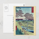 Sunset Hill by Ando, Hiroshige Postkarte (Vorne/Hinten)