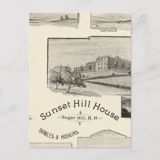 Sunset Hill House, Sugar Hill, NH Postkarte (Vorderseite)