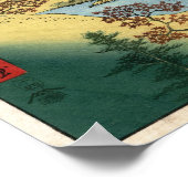 Sunset Hill Meguro Hiroshige Japanisch Fine Art Ar Poster (Ecke)