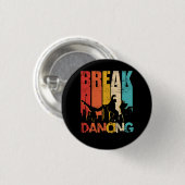 Sunset Hip Hop Urban Dance Breakdancer Street Art Button (Vorne & Hinten)