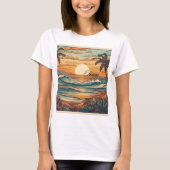 Sunset Horizon Beach Vibes T - Shirt (Vorderseite)
