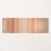 Sunset Horizon Stripes Minimal Calm Yogamatte (Vorderseite (Horizontal))