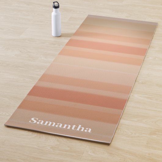 Sunset Horizon Stripes Minimal Calm Yogamatte (Beispiel)
