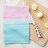 Sunset Horizon Wasserfarbe Abstrakt  Geschirrtuch (Viertel Falte)