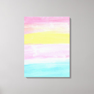 Sunset Horizon Wasserfarbe Abstrakt Leinwanddruck