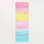 Sunset Horizon Wasserfarbe Abstrakt Yogamatte (Rückseite)