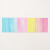 Sunset Horizon Wasserfarbe Abstrakt Yogamatte (Vorderseite (Horizontal))