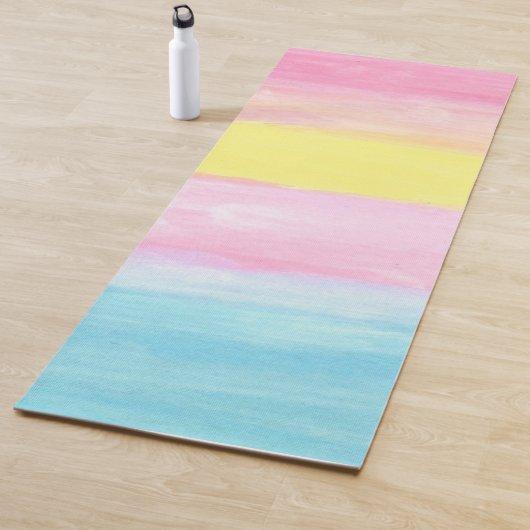 Sunset Horizon Wasserfarbe Abstrakt Yogamatte (Beispiel)