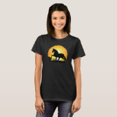 Sunset Horse Breed Silhouette  Haflinger Horse T-Shirt (Vorne ganz)