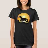 Sunset Horse Rasse Silhouette Westfalen