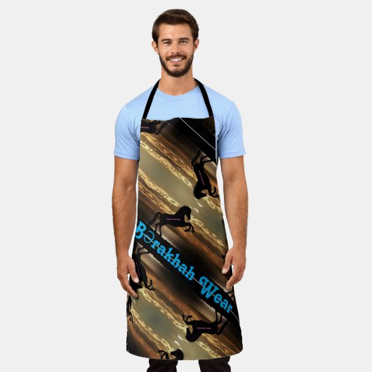 Sunset Horses Schürze (Getragen)