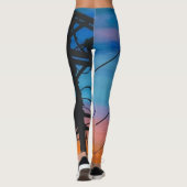 'Sunset Hum' Gemälde auf einem Leggings (Rückseite)