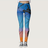 'Sunset Hum' Gemälde auf einem Leggings (Vorderseite)