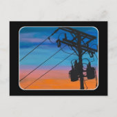 'Sunset Hum' Gemälde auf einem Postkarte (Vorderseite)