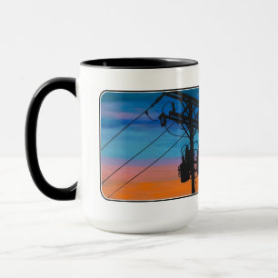 'Sunset Hum' Gemälde auf einem Tasse