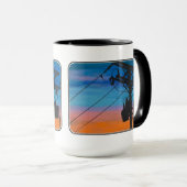'Sunset Hum' Gemälde auf einem Tasse (VorderseiteRechts)