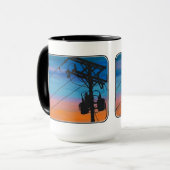 'Sunset Hum' Gemälde auf einem Tasse (Vorderseite Links)