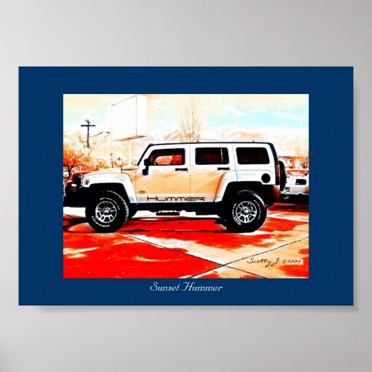 "Sunset Hummer" © 2010 S.J. Poster (Vorne)