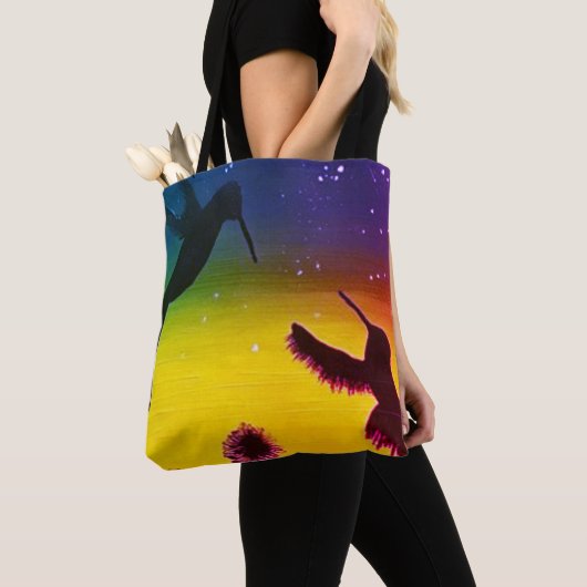 Sunset Hummingbirds Tasche (Von Nahem)