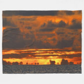 SUNSET ILLUSION FLEECEDECKE (Vorderseite (Horizontal))