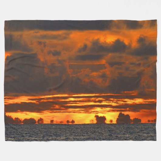 SUNSET ILLUSION FLEECEDECKE (Vorderseite (Horizontal))