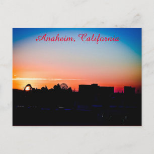 Sunset in Anaheim Postkarte