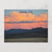 Sunset in Anza, CA Postkarte (Vorderseite)