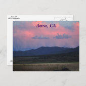 Sunset in Anza, CA Postkarte (Vorne/Hinten)