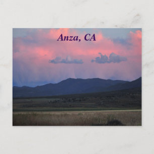 Sunset in Anza, CA Postkarte
