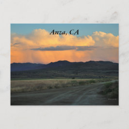 Sunset in Anza, CA Postkarte