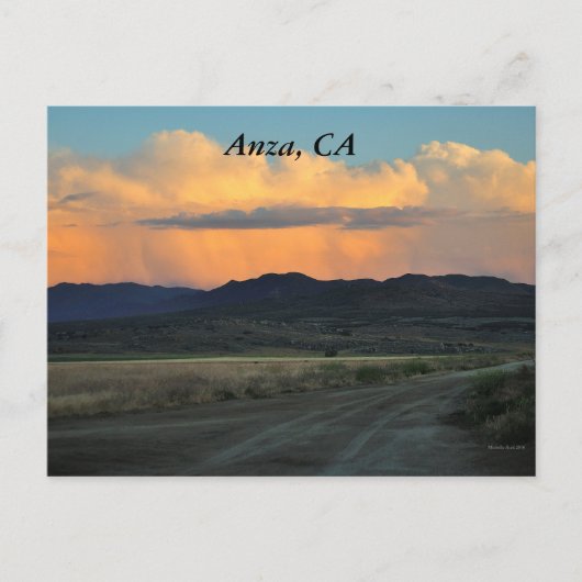 Sunset in Anza, CA Postkarte (Vorderseite)