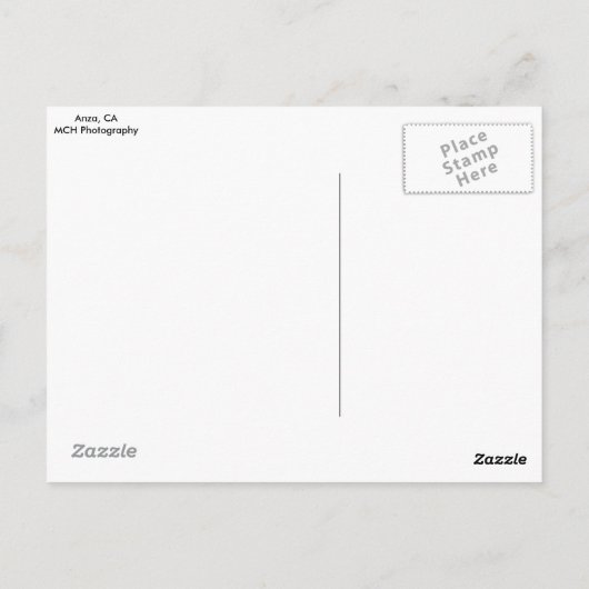 Sunset in Anza, CA Postkarte (Rückseite)