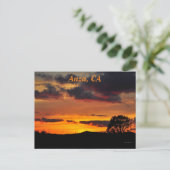 Sunset in Anza, CA Postkarte (Stehend Vorderseite)