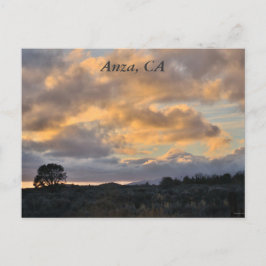 Sunset in Anza, CA Postkarte
